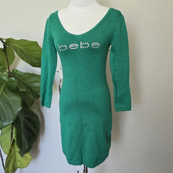 Bebe Green Women's Dress - Picture 1 of 9